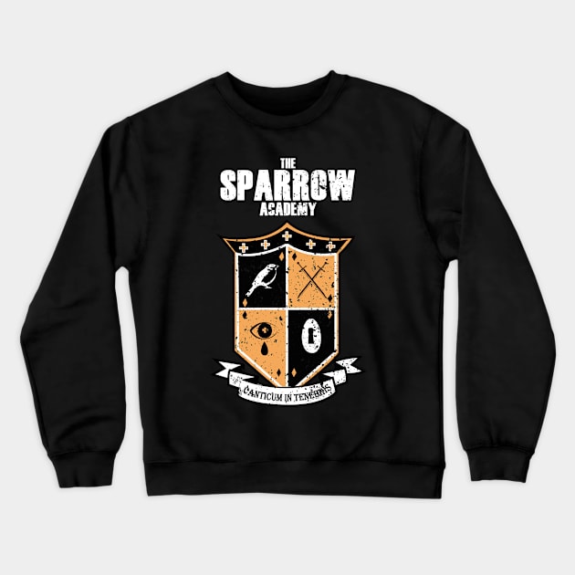 UMBRELLA ACADEMY 3: SPARROW ACADEMY (BLACK & GRUNGE) Crewneck Sweatshirt by FunGangStore